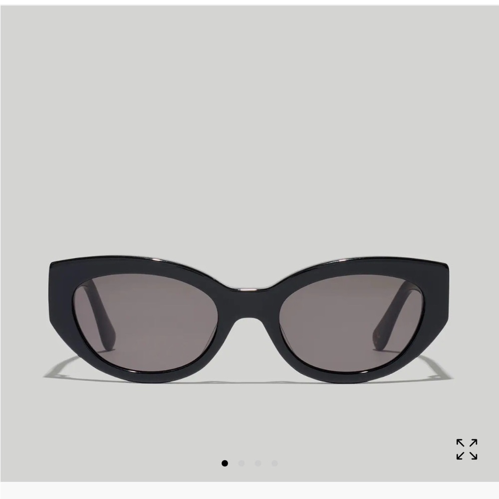 Madewell Demmera Black Cat-Eye Sunglasses